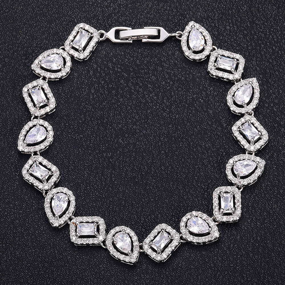 Дизайнерские аксессуары Janekelly модный уникальный браслет цепочка из циркония ААА