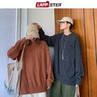 Мужской полосатый свитер LAPPSTER в стиле Харадзюку, модель сезона осень 2021 года, корейский модный уличный свитер, Мужской пуловер оверсайз в стиле хип-хоп