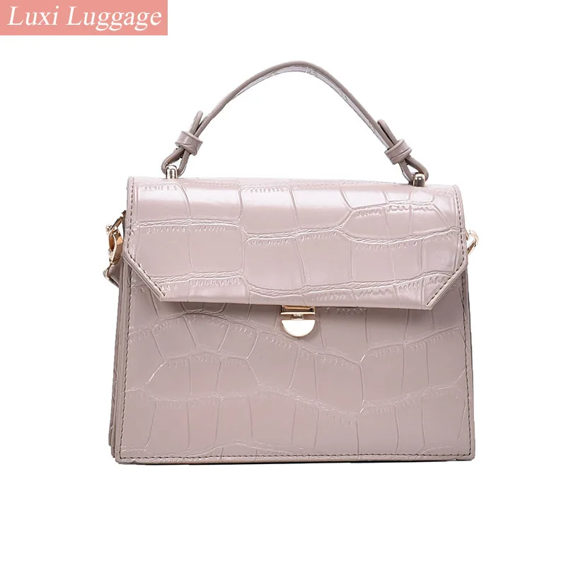 

Stone Pattern PU Leather Crossbody Bags for Women 2021 Fashion Small Cross Body Lady Shoulder Bag Luxury Handbags