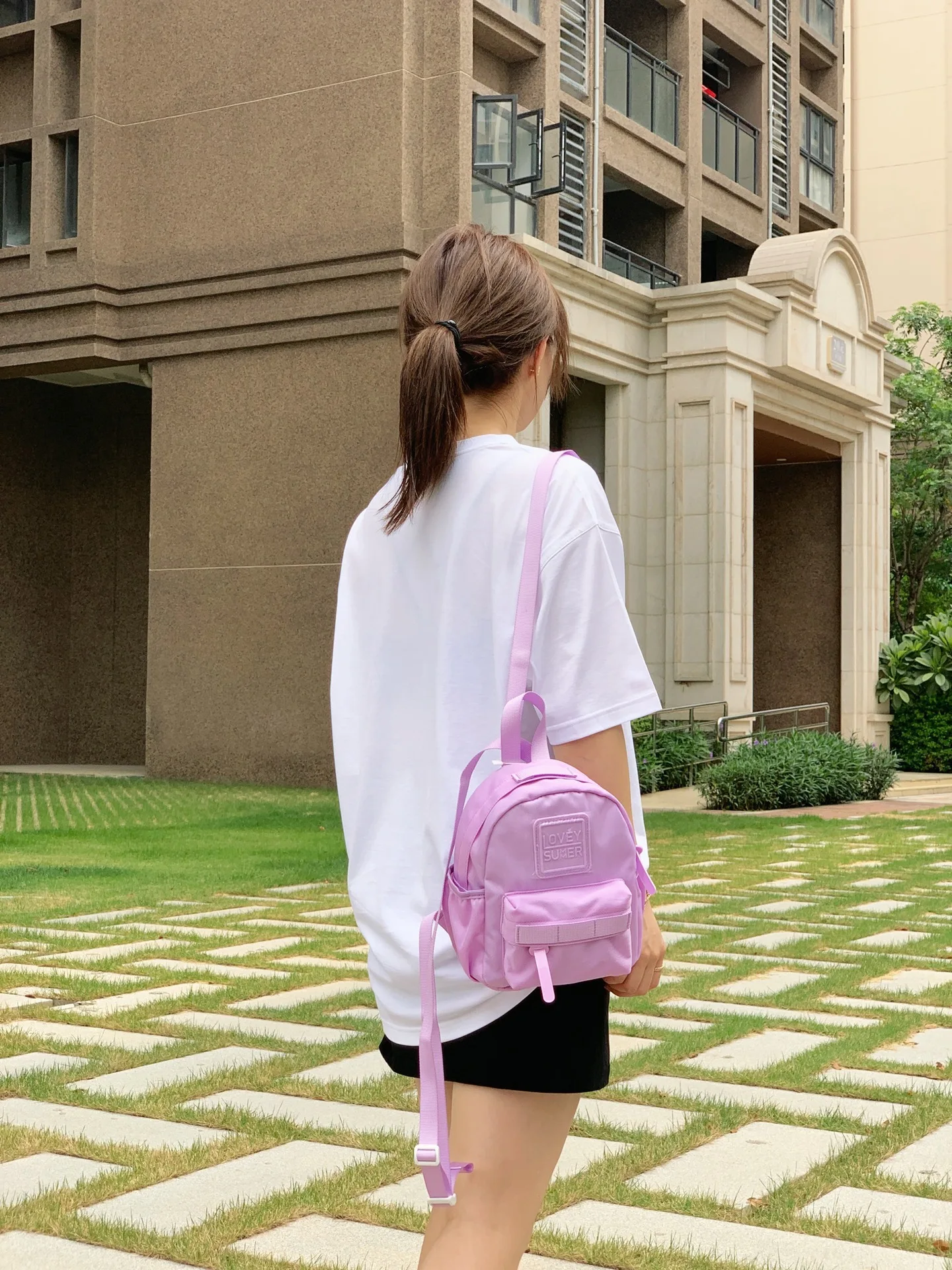 Модный милый миниатюрный женский рюкзак мягкий детский школьный ранец для