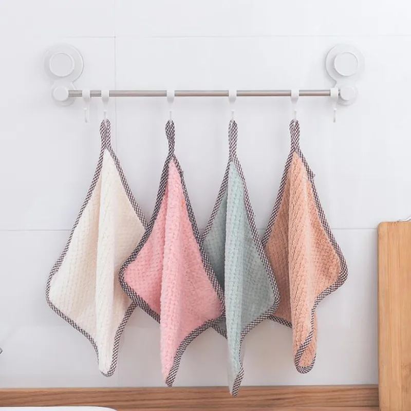 1 шт. супер впитывающее кухонное полотенце из микрофибры подвесное для посуды