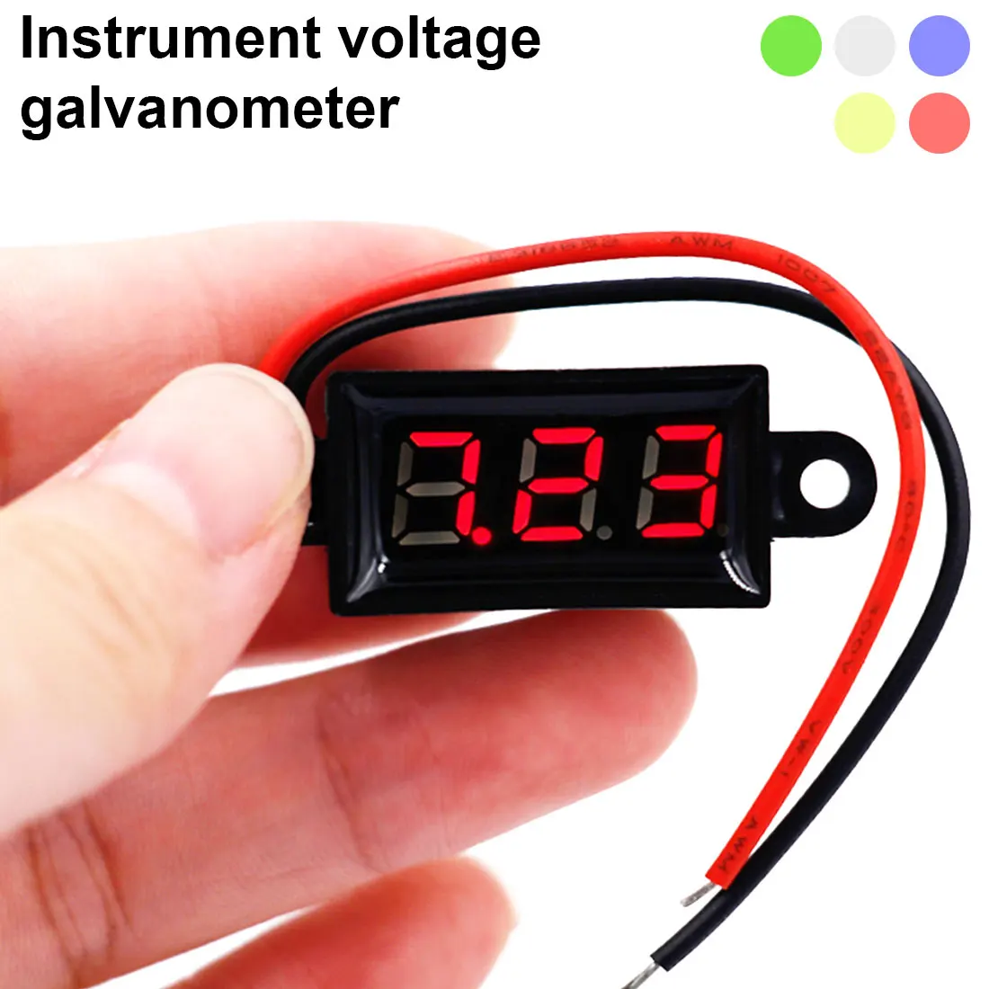 

Auto Electric Voltage Ammeter Waterproof 0.28 DC 3.5-30V Mini Digital LED Voltmeter Volt Meter 12V Car Motor Range