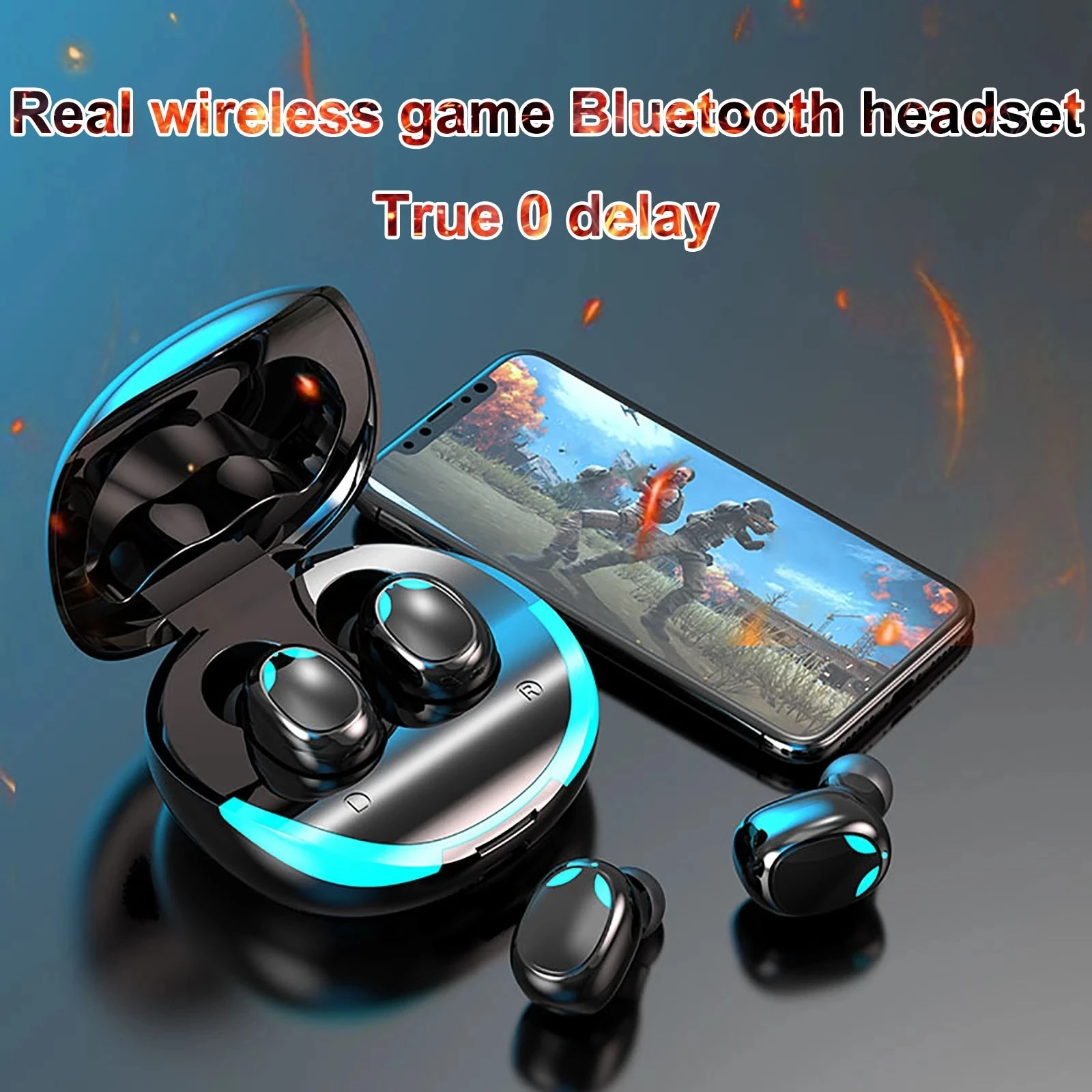 TWS-наушники KINGSTAR S11 игровые с зарядным футляром, 9D стерео