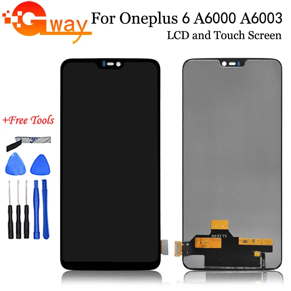 6 41 tft for oneplus 6t a6010 a6013 lcd display touch screen digitizer assembly for oneplus 6t 16t lcd phone replacementtool free global shipping