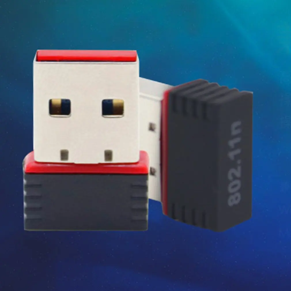 

802.11n Mini 150m Usb Wireless Small Network Card Wifi Receiver Transmitter Mt7601 Red Edge