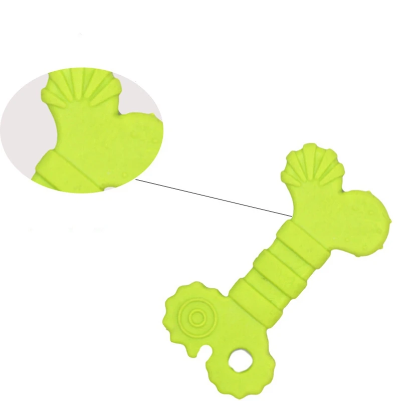 

Legendog 1pc Bite Resistant Rubber Bone Shape Dog Toy Bite-Proof Funny Dog Teething Toy Bone Toy For Puppies Pet Supplies