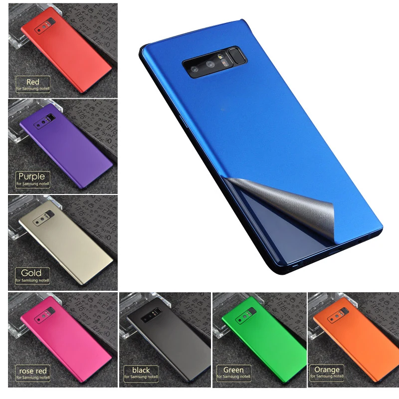 8 видов цветов телефон кожного покрова Стикеры для Samsung S10 S10Plus S10E Примечание 8/9 S8