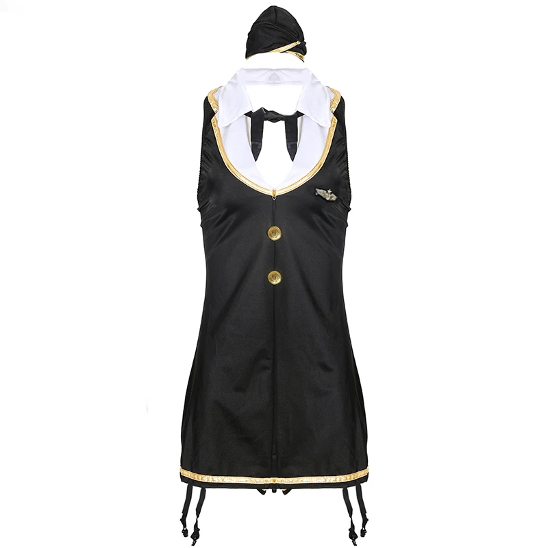 Женский карнавальный сексуальный военный костюм униформа офицера на Хэллоуин