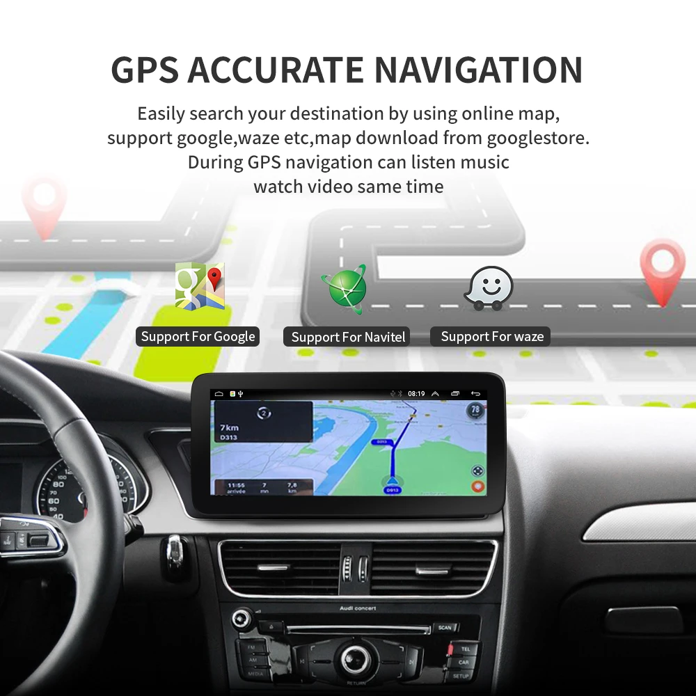 8-ядерная Система Android 10 автомобильная модель для Audi A6 C6 Q7 Wi-Fi 4G Carplay 4 + 64 Гб ОЗУ BT GPS