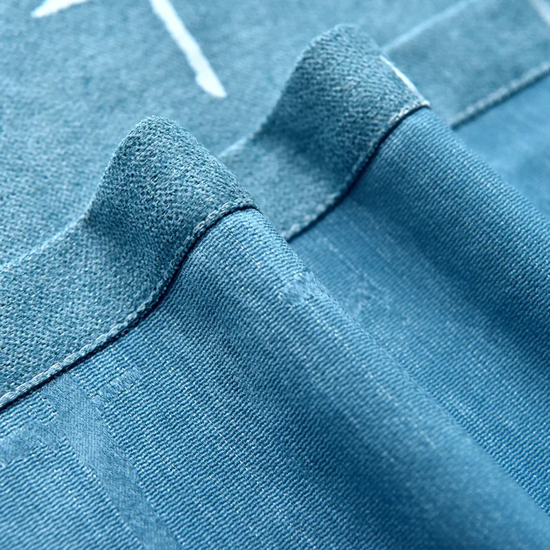 2020 современные синие и серые светонепроницаемые шторы для гостиной спальни