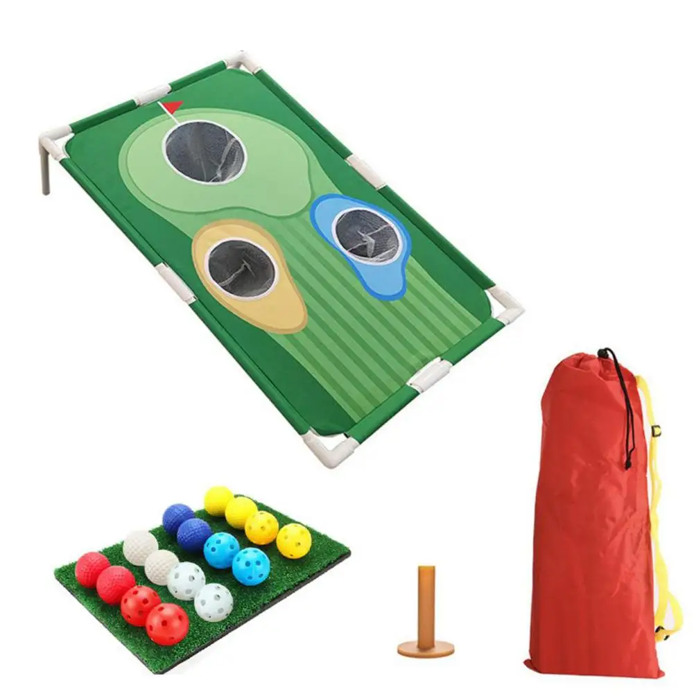 

New Golf Putting Trainer With Hole Flag Putter Green Practice Aid Home Yard Outdoor Training Aid Adjustable Hole For Home Use