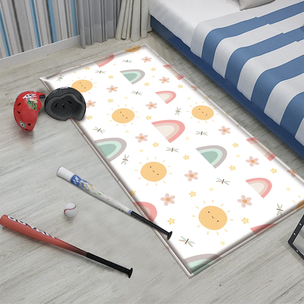 Alfombra Plegable Bebé Bath Mats Children Flannel Carpet Living Room Decoration Baby Floor Mat Teppich Tapete Peludo | Дом и сад