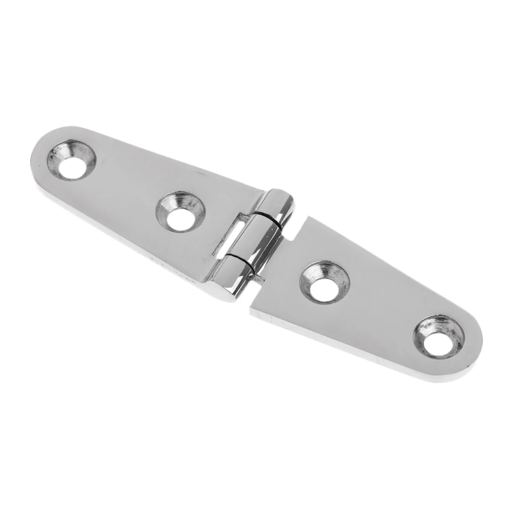 

2pcs 100 X 25mm Boat Cabinet Strap Hinge - Heavy Duty 316 Stainless Steel