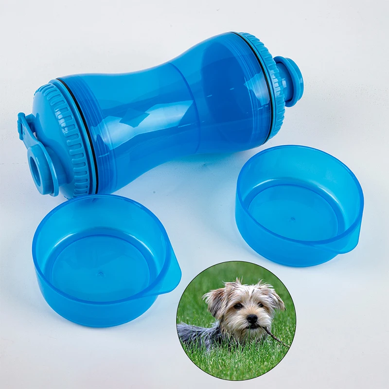 

1pcs Portable Pet Dog Water Bottle Outdoor Training Food Storage Bottle PP Water Dispenser For Large Dogs Pets Accessories