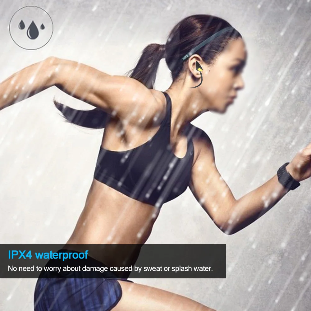 

Wireless Bluetooth Headset Waterproof Neckband Sports Dual Track Stereo Headphone Earphone CVC Intelligent Noise Reduction