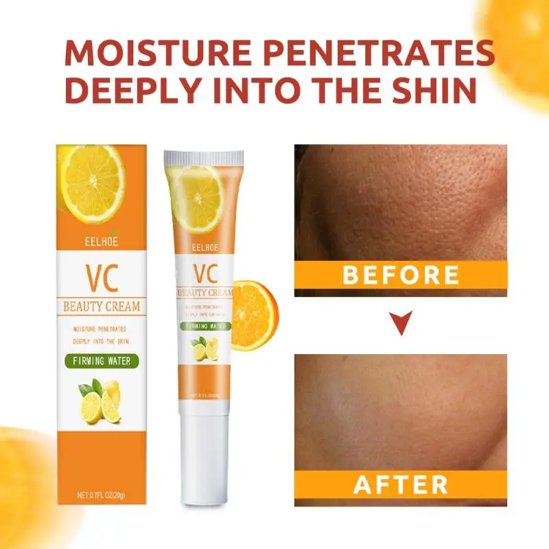 

20g Vitamin C Whitening Cream Deeply Repair Freckles Hydrate Brightening Skin Tone Moisturizing Facial Cream Skin Care TSLM2