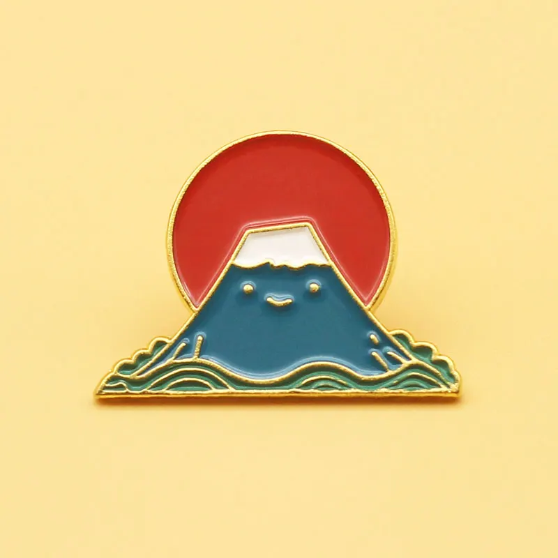 

sunrise brooch and cloud enamel pins Men women fashion jewelry gifts anime movie novel lapel badges