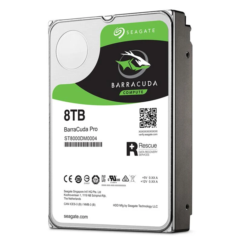 Жесткий диск Seagate BarraCuda 8 ТБ PRO внутренний жесткий 7200 об/мин SATA3 6 ГБ/сек. 256 Мб кэш