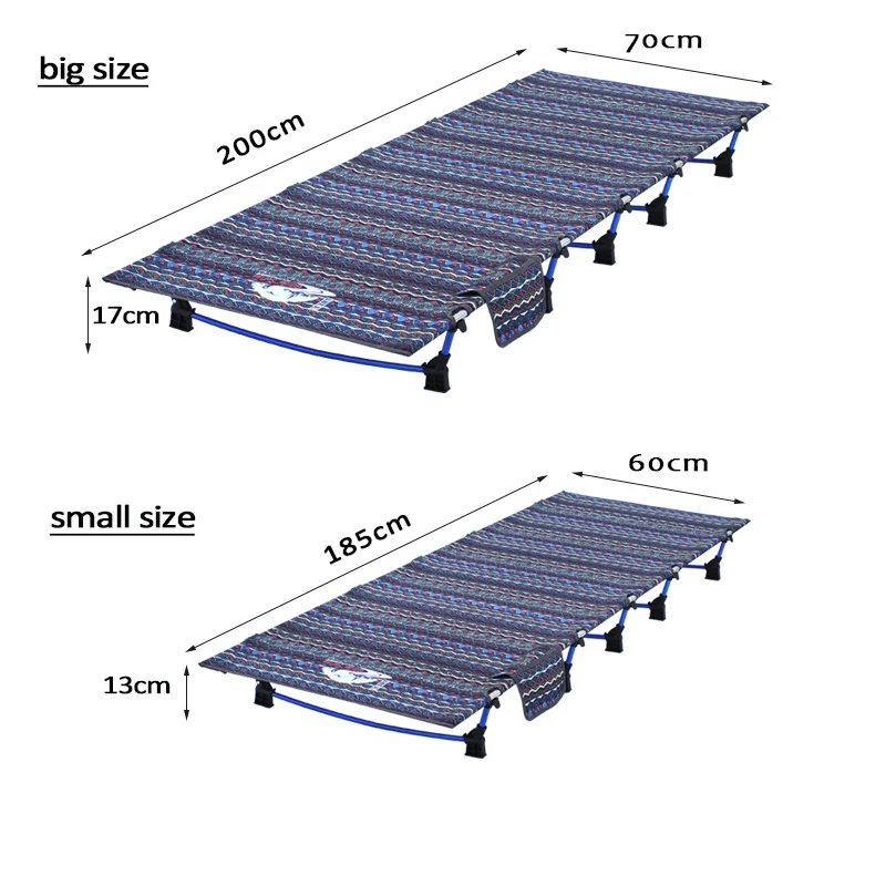 Outdoor foldable bed portable folding cot simple fishing camping marching | Спорт и развлечения