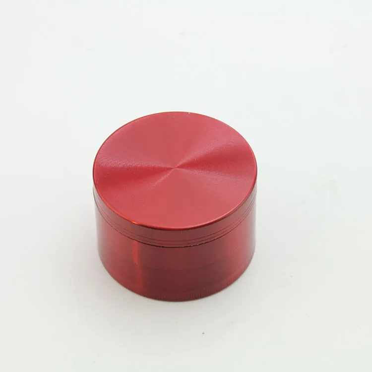 

4 Layer Black Red Herb Grinders Zinc Alloy 50MM Metal Grinders Manual Weed Smoking Accessories Tobacco Grinder