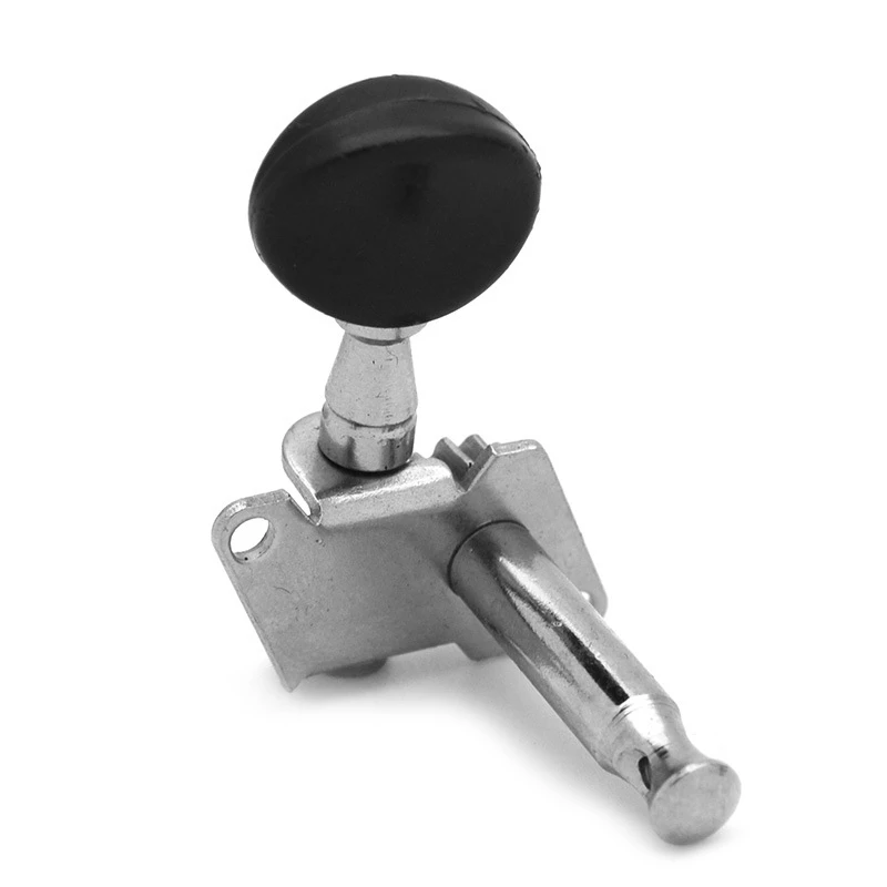 

4Pcs Ukulele Tuners Nickel with Black Buttons Ukulele Tuning Pegs