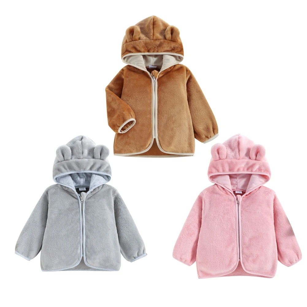 

Детское шерстяное пальто на молнии, с капюшоном