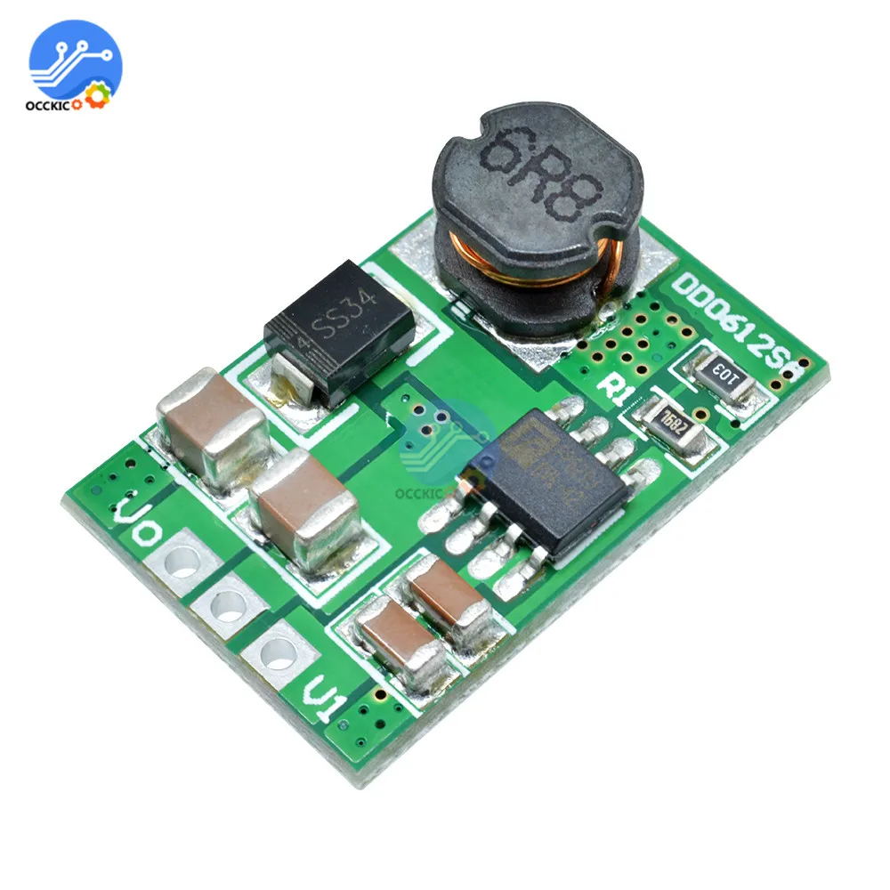 3.5A DC-DC Повышающий Модуль преобразователя Напряжения 3V 3,3 V 3,7 V до 5V 6V 9V 12V для зарядки аккумулятора 18650 BMS