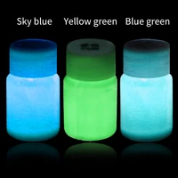 3 colors acrylic paint glow in the dark gold glowing paint luminous pigment fluorescent powder painting for nail art supplies