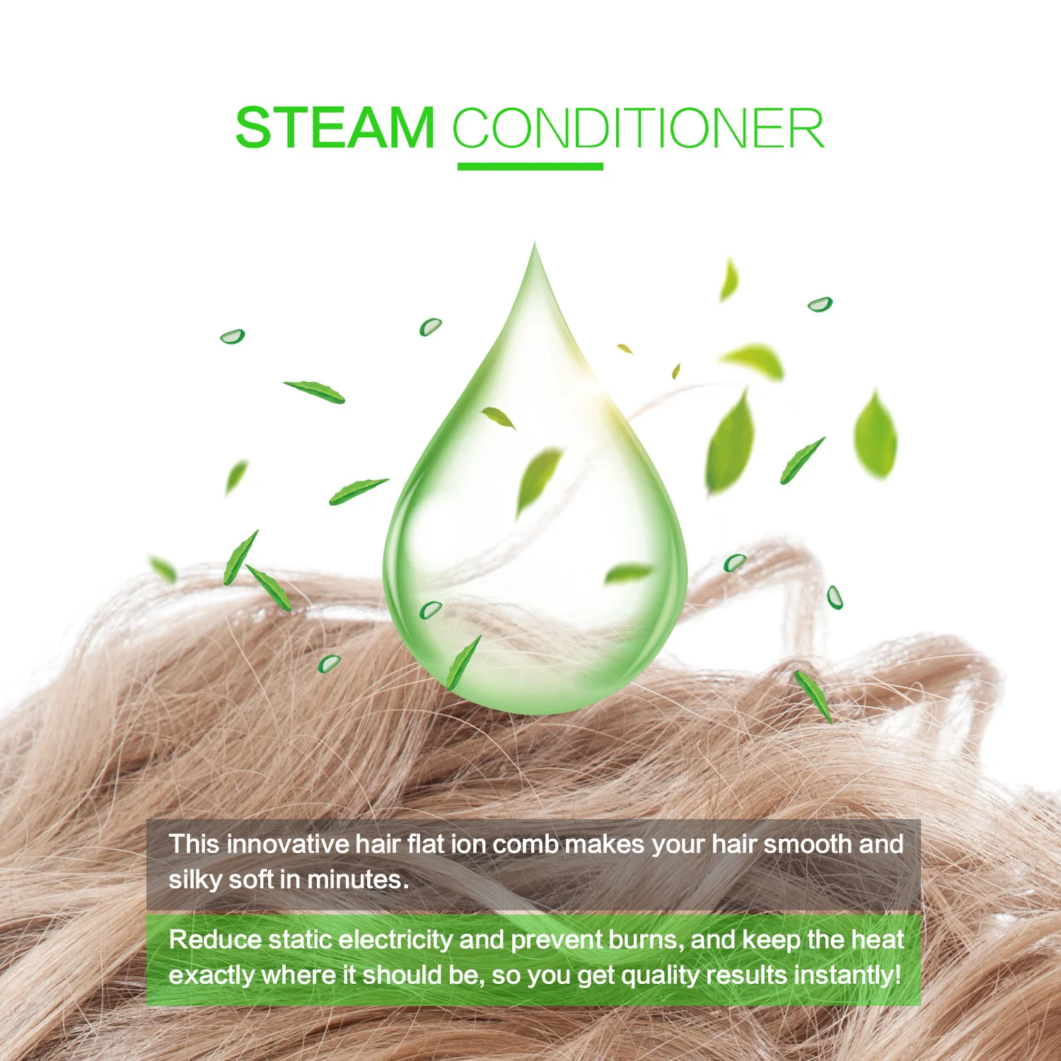 Steam Hair Straightener Four-Gear Straightening Irons Tourmaline Ceramic Professional Flat Iron Styling Tool | Красота и здоровье