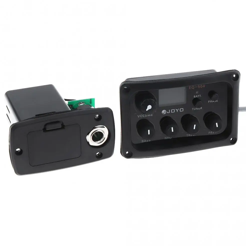 

4 Band EQ Guitars Equalizer LCD Display Preamp System with Tuner Guitar Pickups