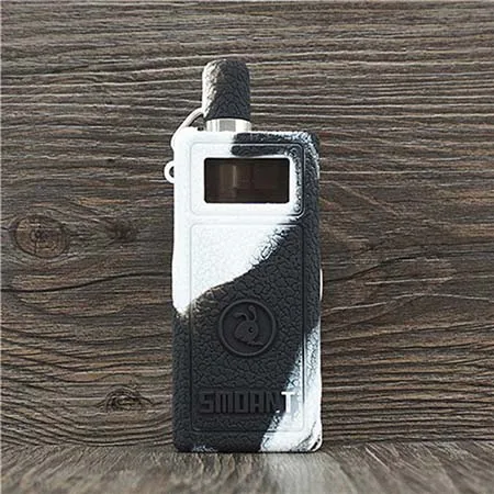 Black white Чехол с текстурой для Smoant Pasito Vape Pod Kit 1100 мАч защитный силиконовый чехол с резиновой обмоткой - Цвет: Black white