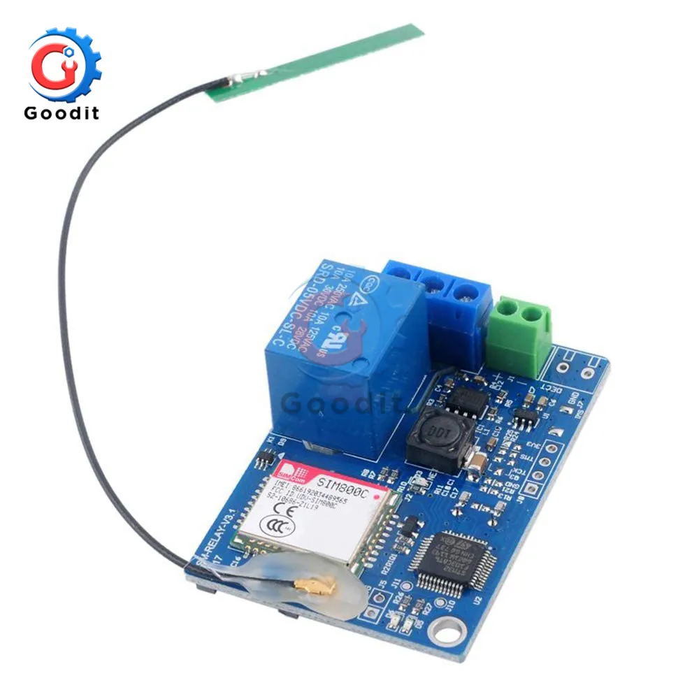 Релейный модуль diymore GSM SIM800C STM32F103CBT6 антенна 2G сеть для Arduino умный дом SMS