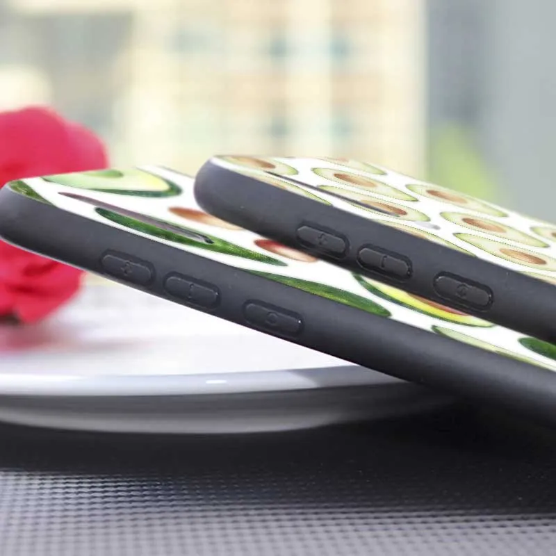 Cute Avocado Food Pattern Soft Silicone Phone Case for xiaomi mi 10 pro 9 9t se 8 pocophone f1 mix 3 |