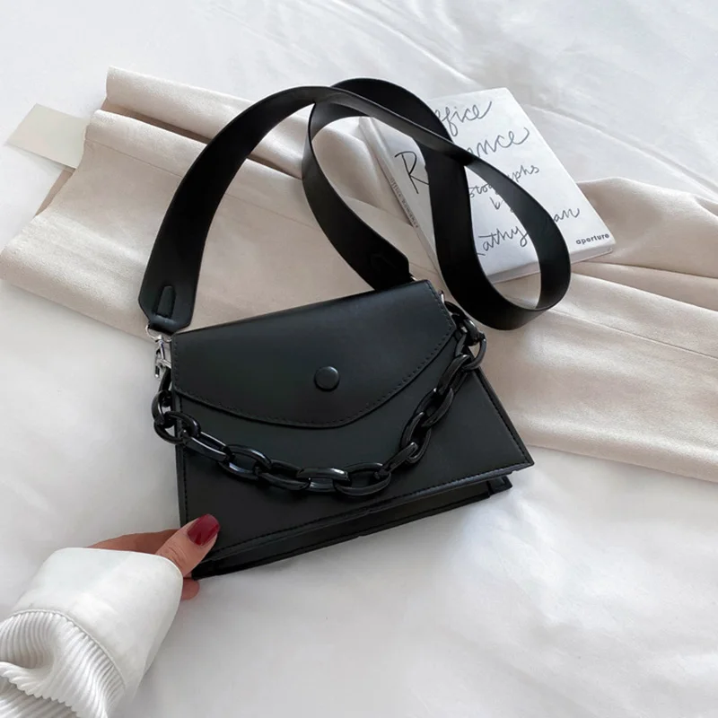 Женская сумка Кроссбоди из искусственной кожи летняя через плечо с цепочкой