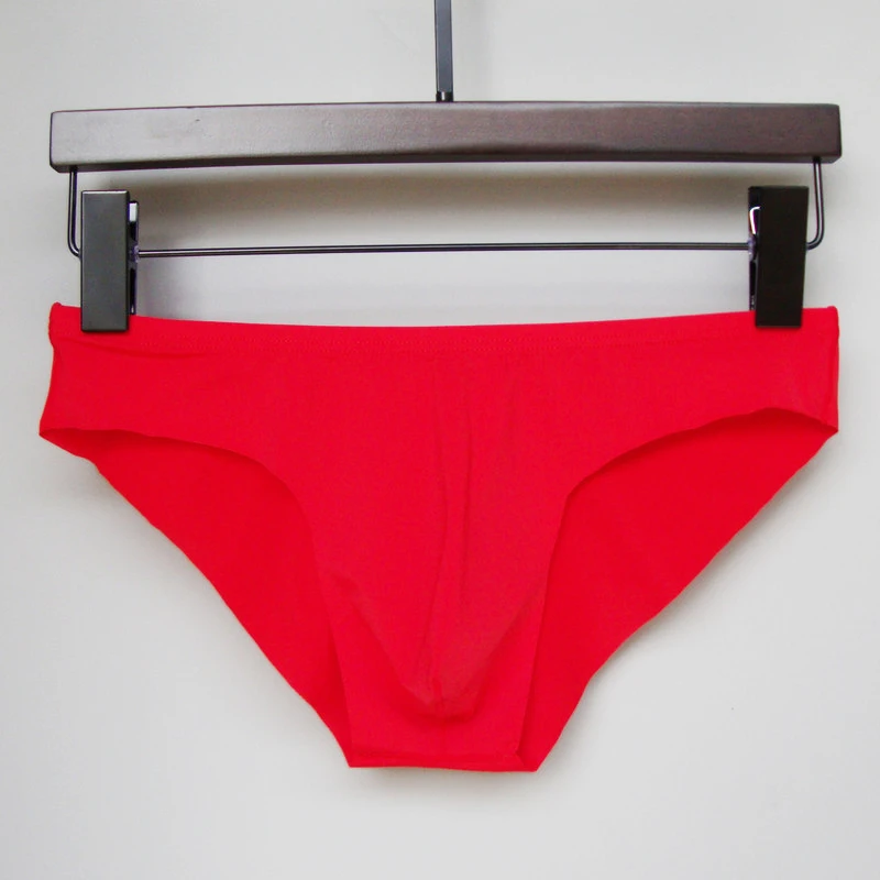 Мужские трусы сексуальные тонкие низкая посадка прозрачные выпуклый мешочек