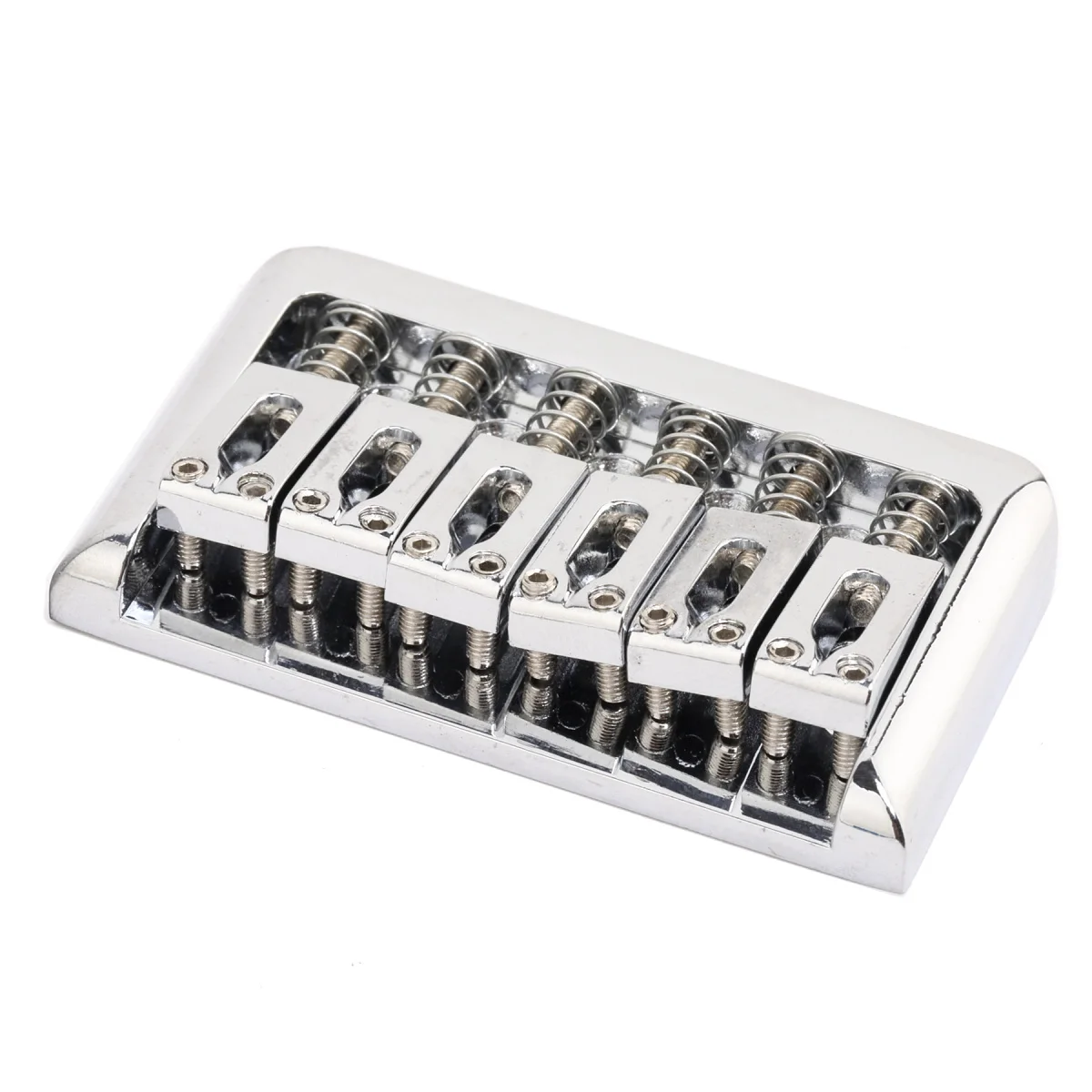 

Musiclily Edged 6-String Non Tremolo Guitar Hardtail Bridge, Chrome