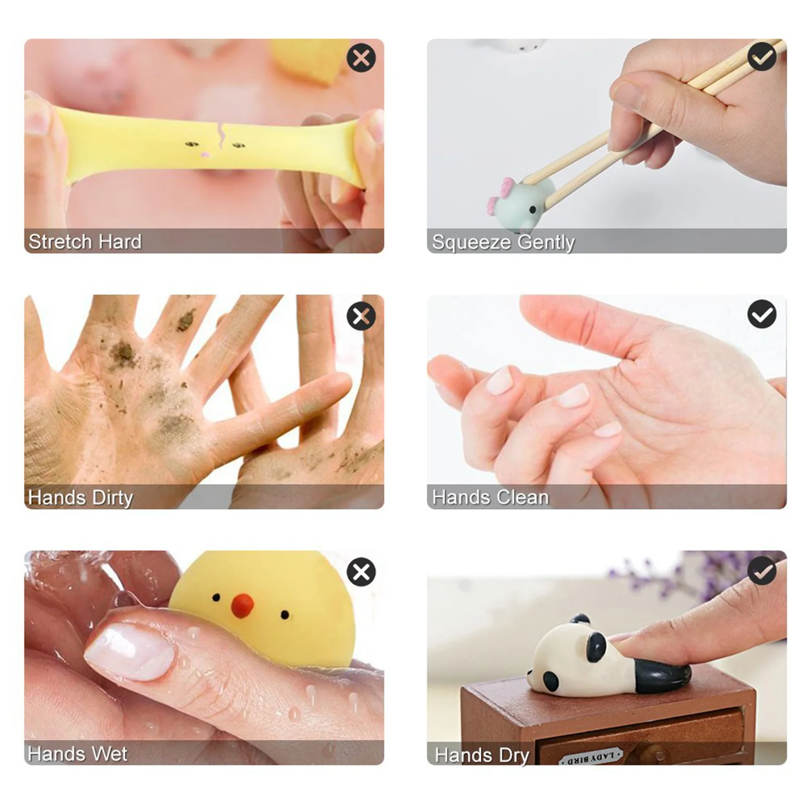 

20pcs/set Sensory Squish Toy Decompression Toy Adult Soft Cute Animal Squeeze Toys For Stress Relief Squeeze Toys Cute Kids Gift