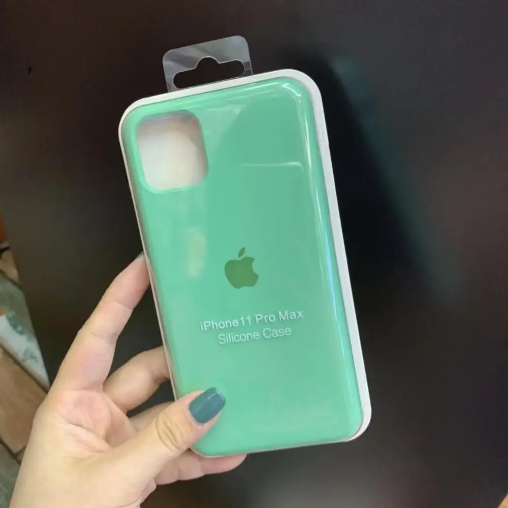 Высококачественный жидкий силиконовый чехол для телефона iPhone 11PRO MAX мягкая