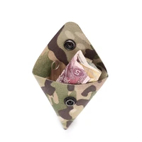 mini tactical edc tool pouch triangle coin key holder wallet neck lanyard outdoor sports hunting accessories military small bag