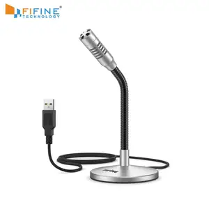 Микрофон FIFINE Mini Gooseneck USB, для компьютера, ноутбука, Plug  Play, идеально подходит для YouTube, игр, стриминга, Voiceover,Discord -K050S