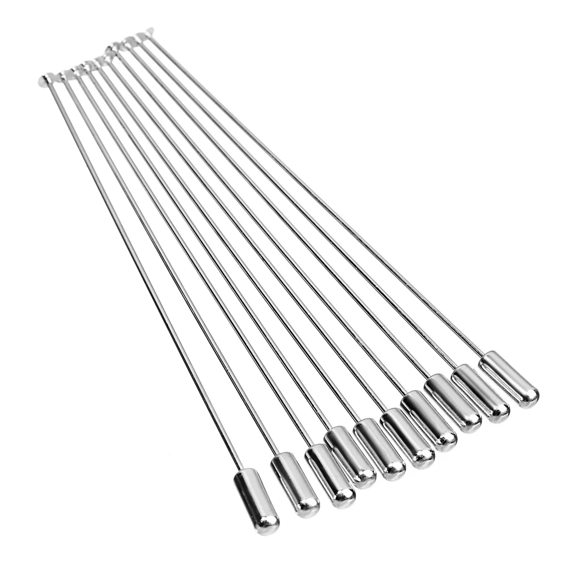 

10pc DIY Brooches Bases Accessories A Word Insert Needle Buckle Needle Wholesale Pin Accessories Fashion Manual Material
