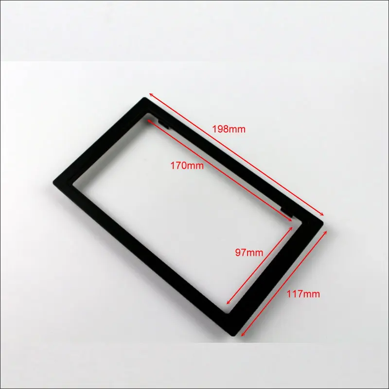 

230mm * 130mm 2 DIN ABS Plastic Frame Panel Fascias For Aftermarket Radio Stereo DVD Player GPS Navigation Installation