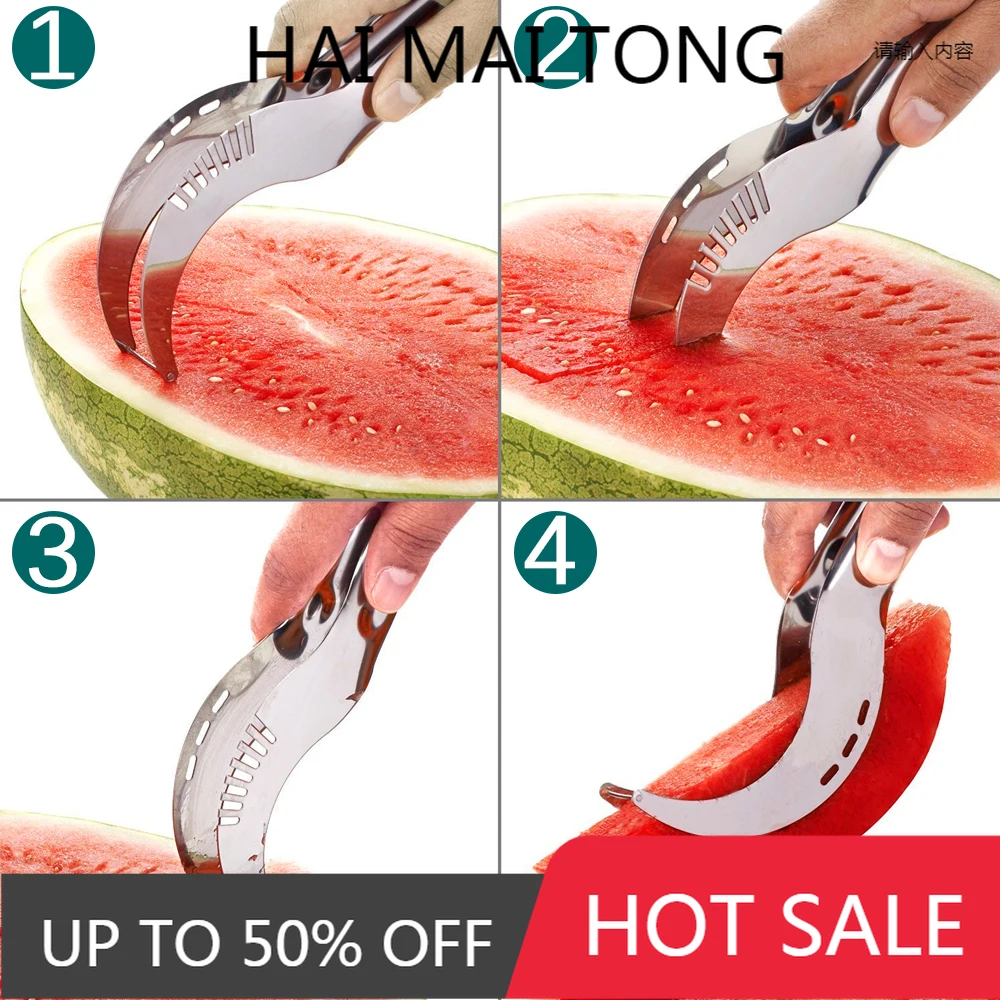 

Нож дыни для нарезки, креативный инструмент из нержавеющей стали для нарезки фруктов и овощей, кухонные приспособления, инструменты для рез...