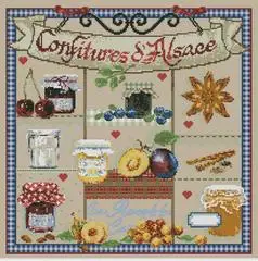 

Jam of Alsace Counted Cross Stitch 11CT 14CT 18CT DIY Chinese Cross Stitch Kits Embroidery Needlework Sets
