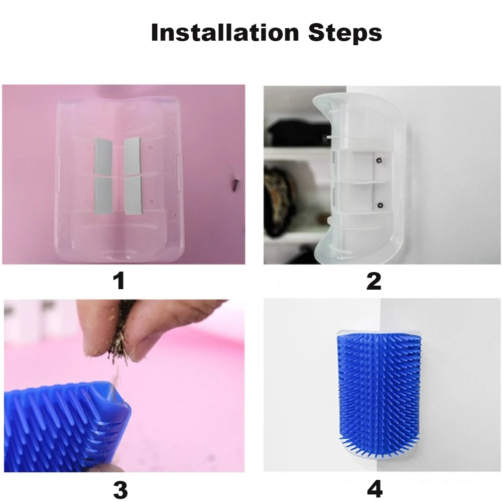 Расческа массажная для ухода за шерстью домашних животных с кошачьей мятой|Уход