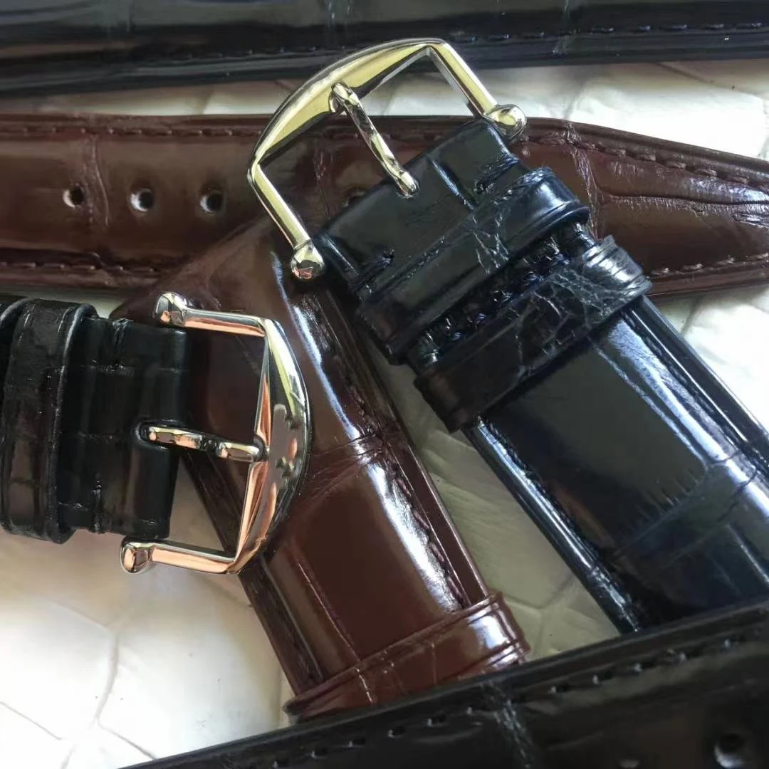Ремешок из натуральной крокодиловой кожи для IWC браслет аллигатора наручных