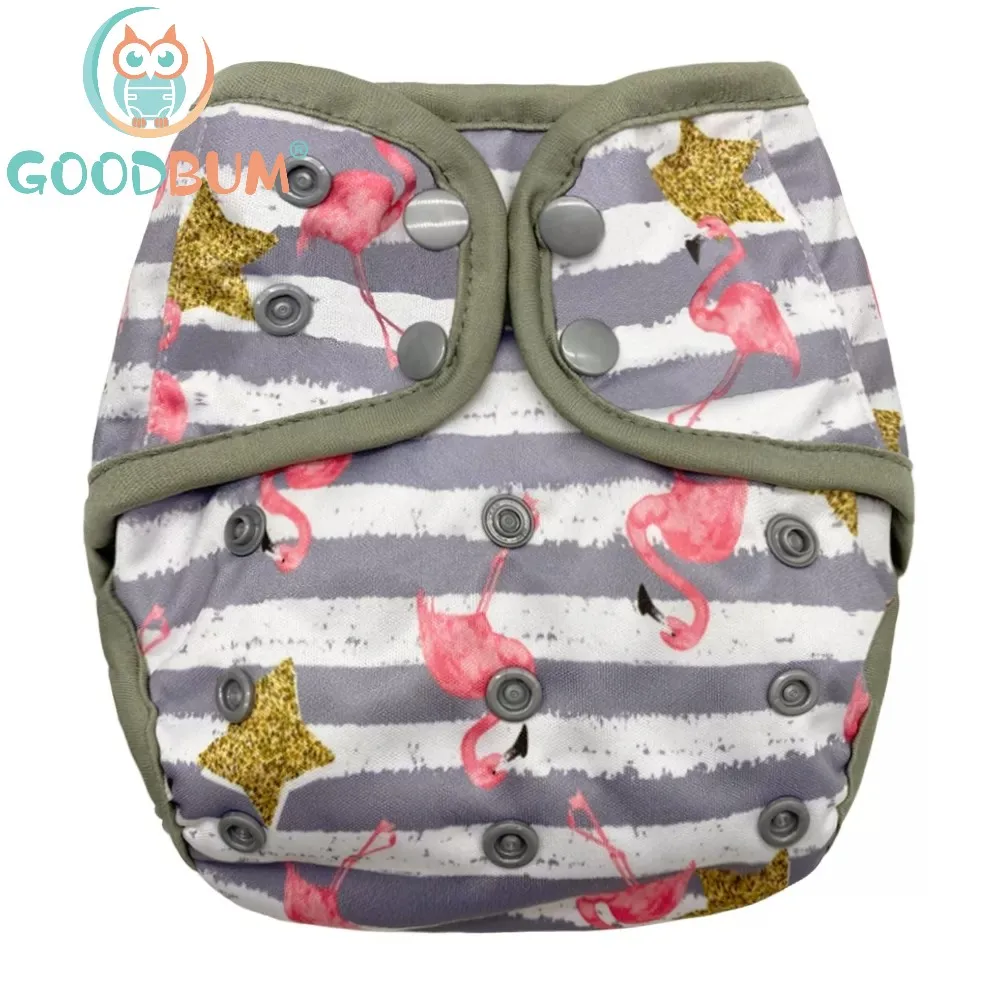 Моющийся Регулируемый тканевый подгузник goodbum1 шт. с двойной ластовицей детский