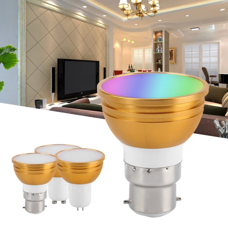 6 Вт WiFi умный светильник лампа E27/B22/GU10/GU5.3 светодиодный RGB работает с Alexa/Google Home 85 265