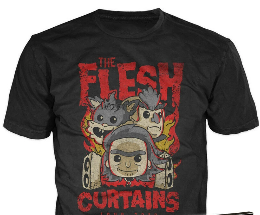 Новинка футболки Funko Pop Рик Морти футболка занавески из тела 2019 высшего качества