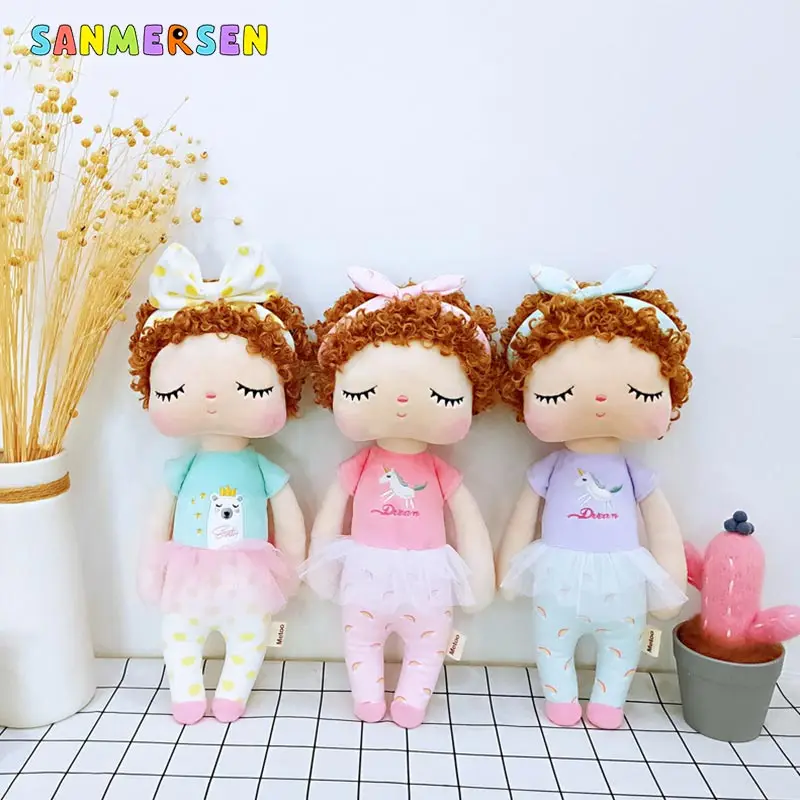 34 см кудрявый Ангел плюшевые мягкие милые кролики животные для детей игрушки